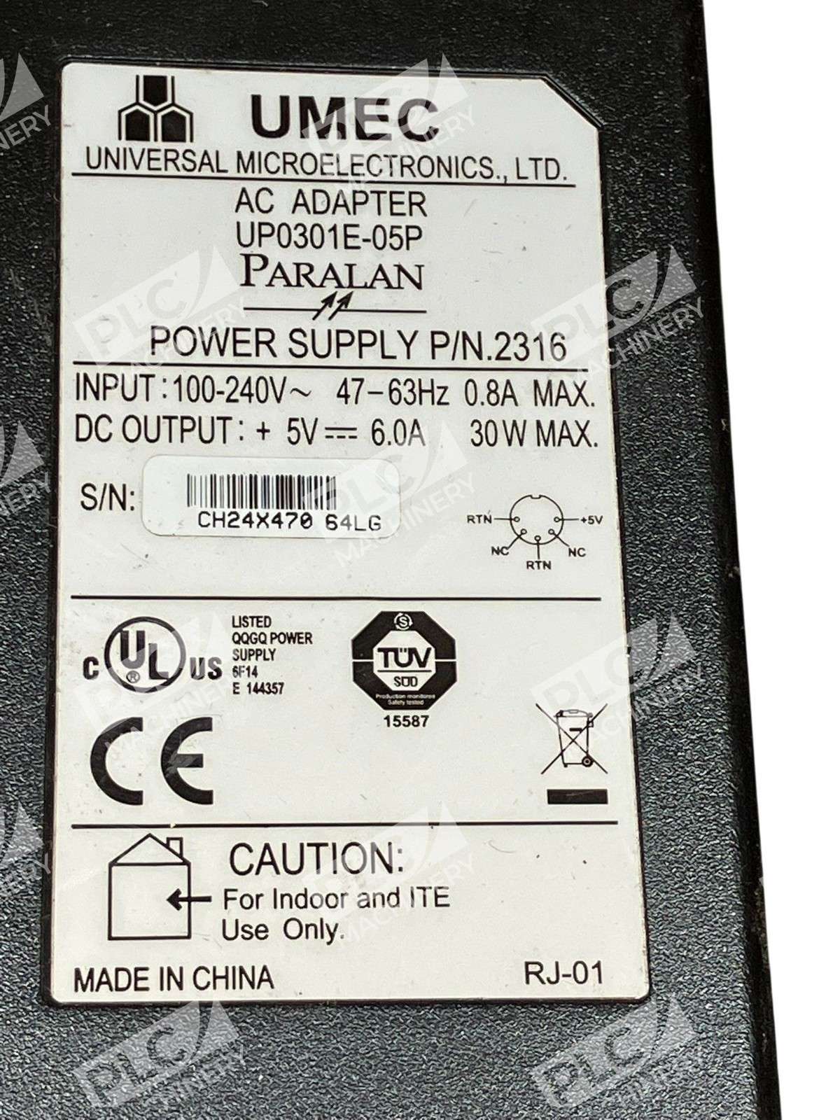 UP0301E-05P - UMEC - AC Adapter Power Supply 5V 6A 30W 100Â240V - Image 3