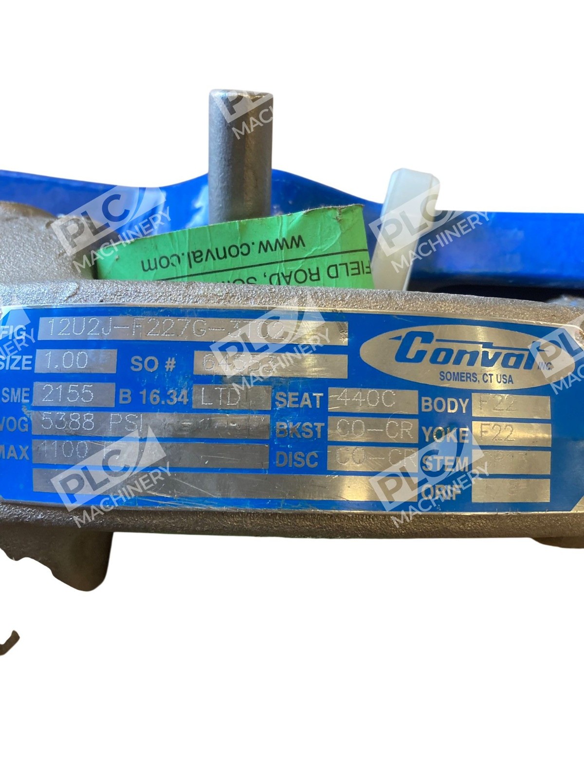 Conval 12U2J-F227G-3T02 Globe Control Valve 2" ASME 2155 Forged Steel 30LBS - Image 8