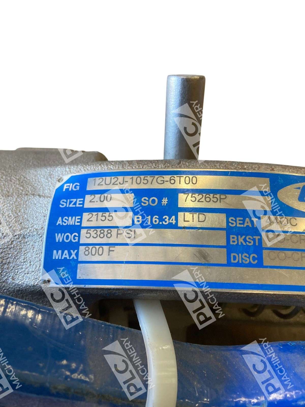 Conval 12U2J-1057G-6T00 Globe Control Valve 2" ASME 2155 Forged Steel 30LBS - Image 10