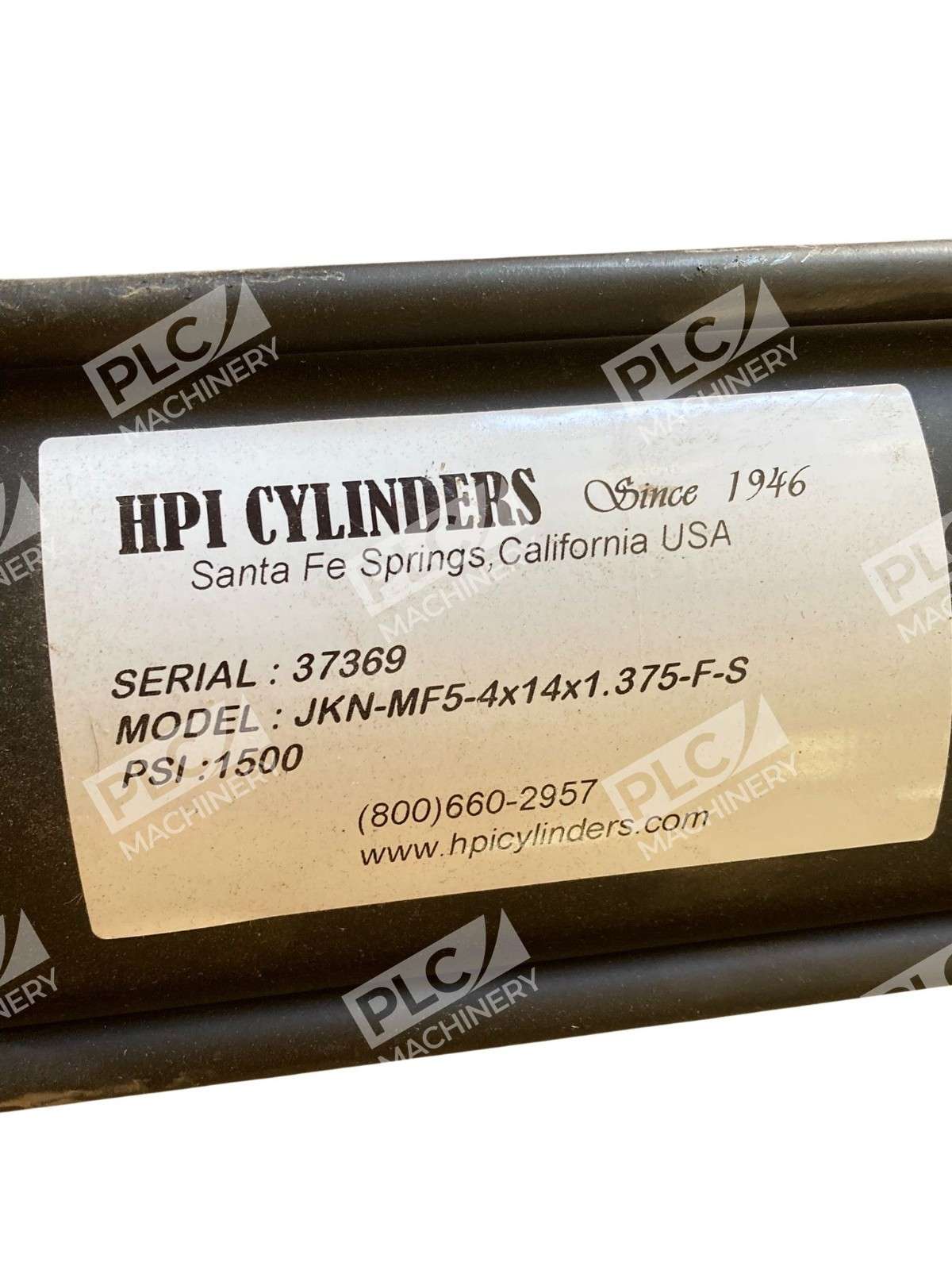 HPI Cylinder 4" Bore 14" Stroke 1.375" Rod 1500 PSI JKN-MF5-4x14x1.375-F-S - Image 6