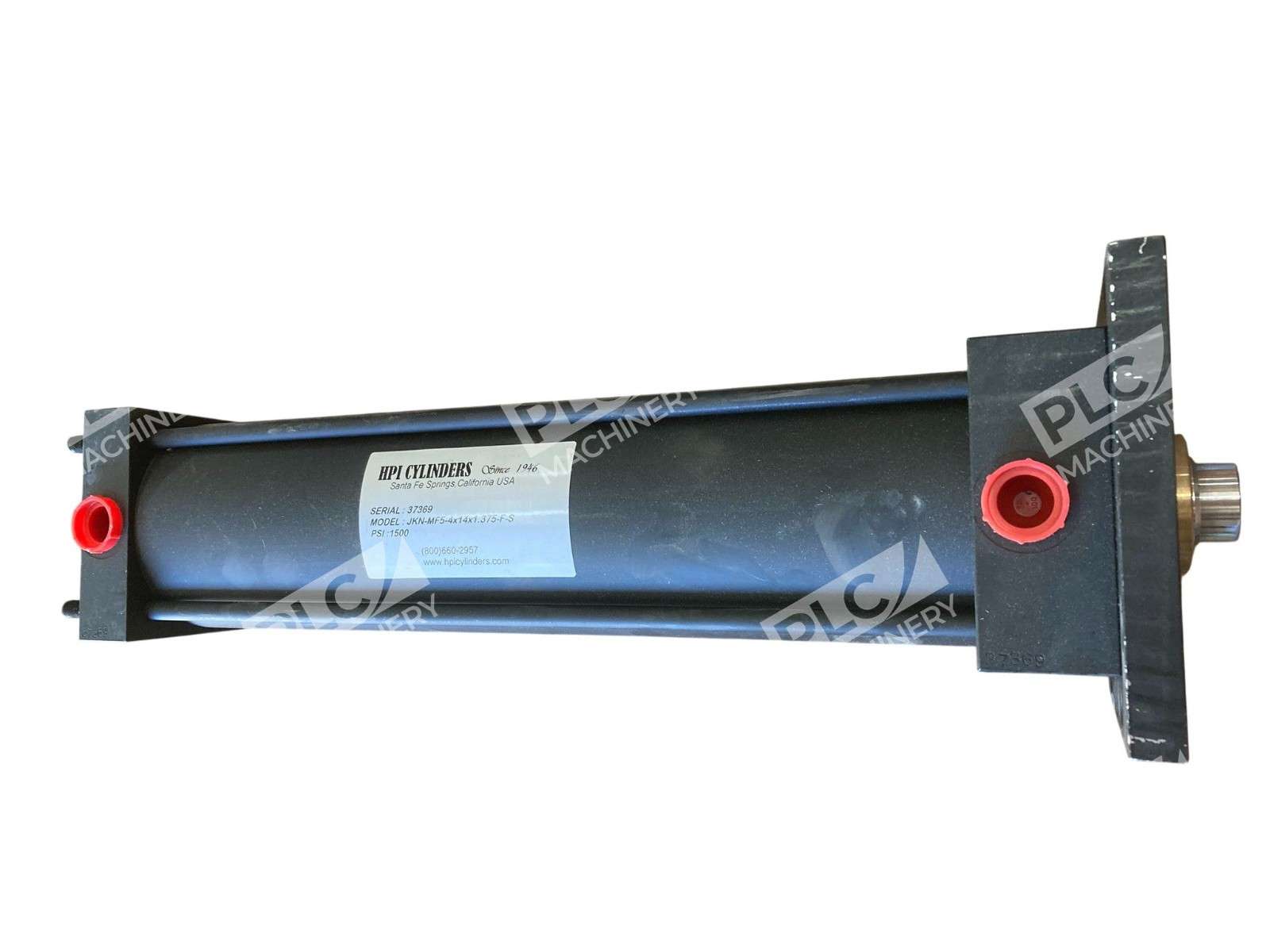 HPI Cylinder 4" Bore 14" Stroke 1.375" Rod 1500 PSI JKN-MF5-4x14x1.375-F-S - Image 2