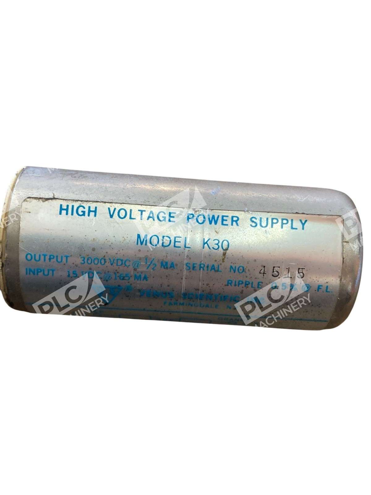 Sangamo K30 High Voltage Power Supply 3kV DC 5mA 115VAC Vintage - Image 6