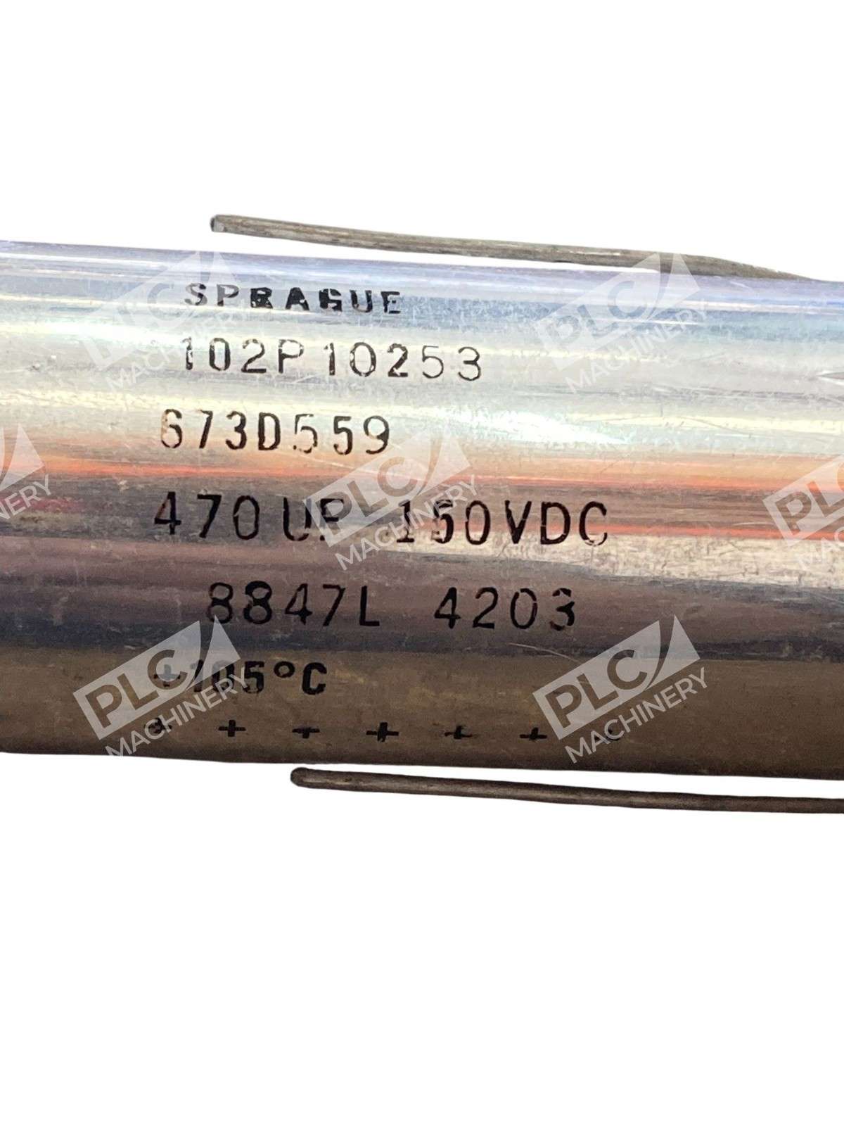 Sprague 673D559 Axial Aluminum Electrolytic Capacitor 470µF 150VDC 105°C - Image 6