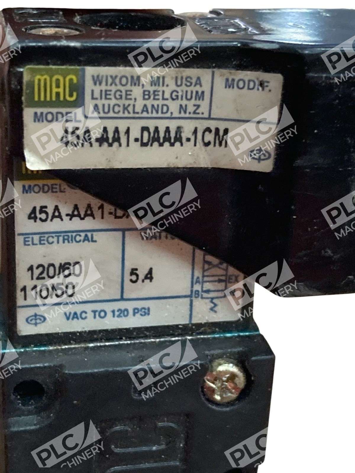 MAC Valves 45A-AA1-DAAA-1CM 4-Way Solenoid Valve 120VAC 1/8 NPT - Image 9