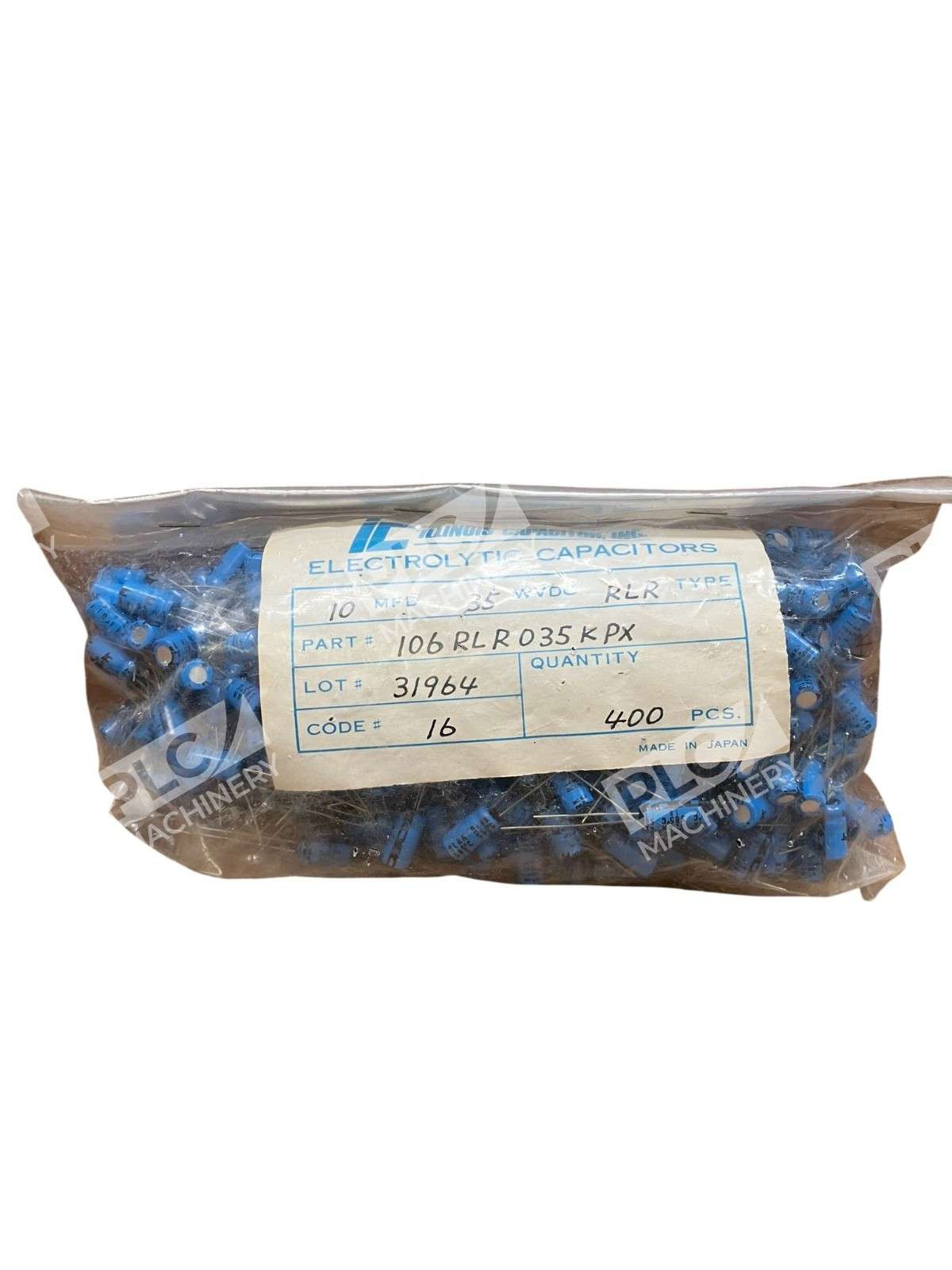 llinois Capacitor 106RLR035KPX - Illinois 106RLR035KPX 10µF 35V RLR Aluminum Electrolytic Cap