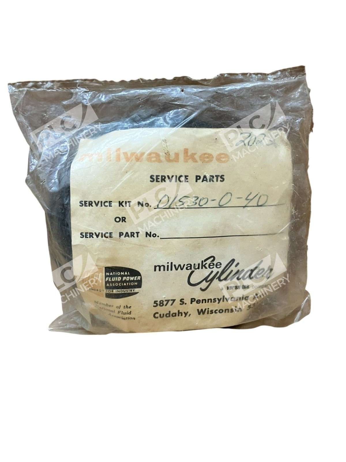 MILWAUKEE CYLINDER 01530-0-40 - Milwaukee Cylinder 01530-0-40 Hydraulic Pump Seal / Rebuild