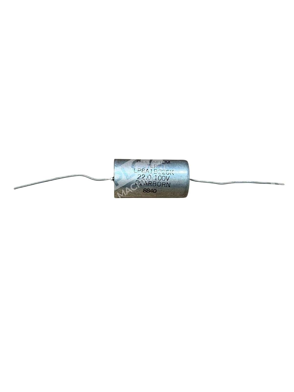 Dearborn Deltafilm LP8A1B226K 22µF 100V Axial Metal Film Capacitor Vintage Audio - Image 4