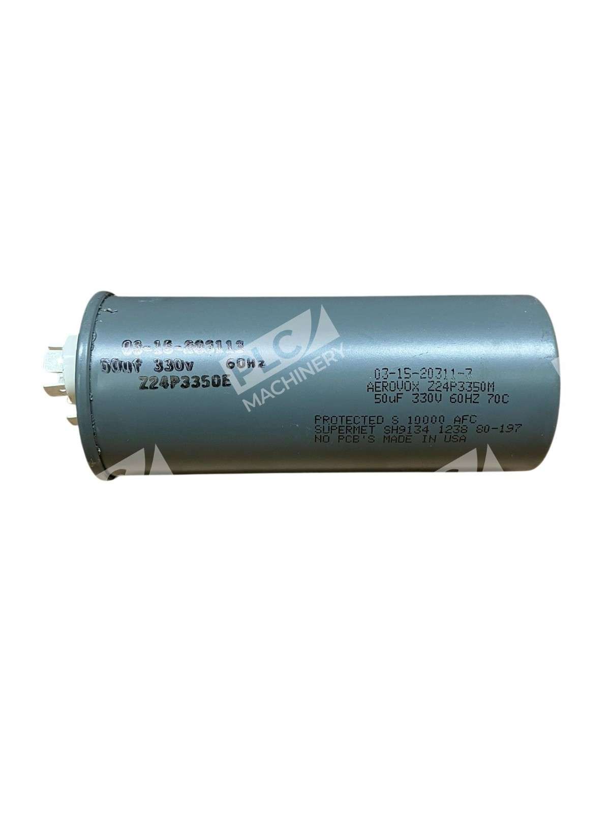 Aerovox Z24P3350M - Aerovox Z24P3350M Motor Run Capacitor 50µF 330VAC 60Hz