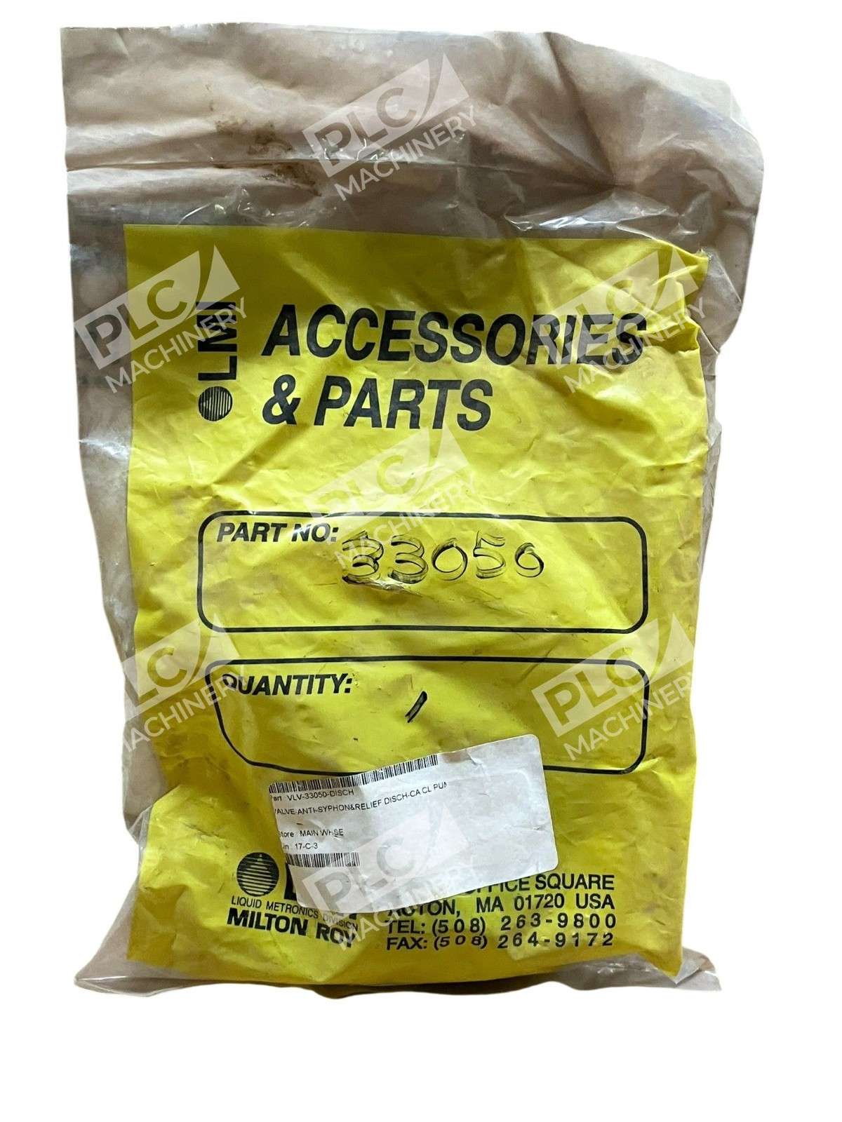 LMI LIQUID METRONICS 33050 - LMI Liquid Metronics 33050 Anti-Syphon Pressure Relief Valve