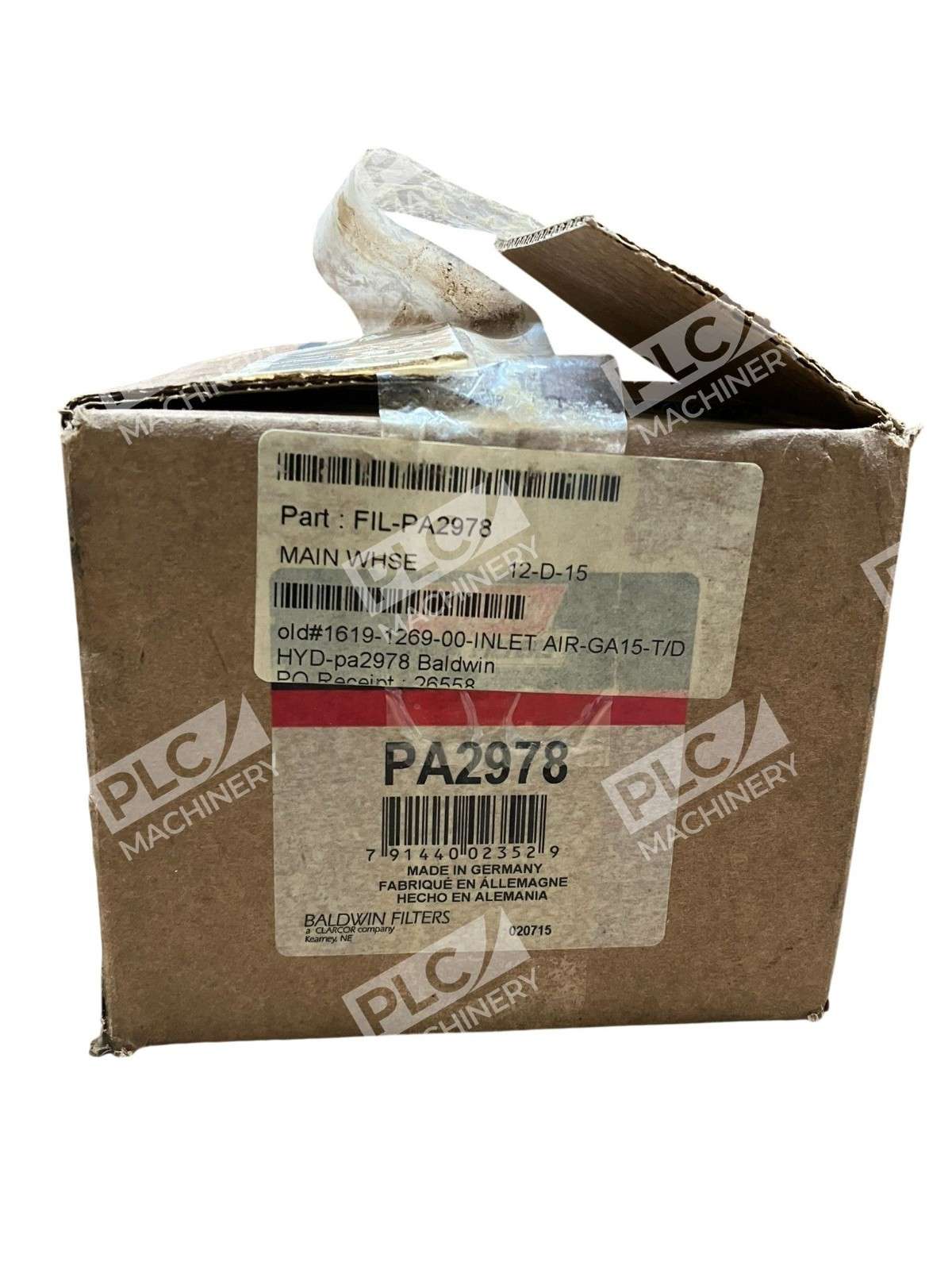 BALDWIN PA2978 - Baldwin PA2978 Axial Seal Air Filter Element Heavy-Duty Repl