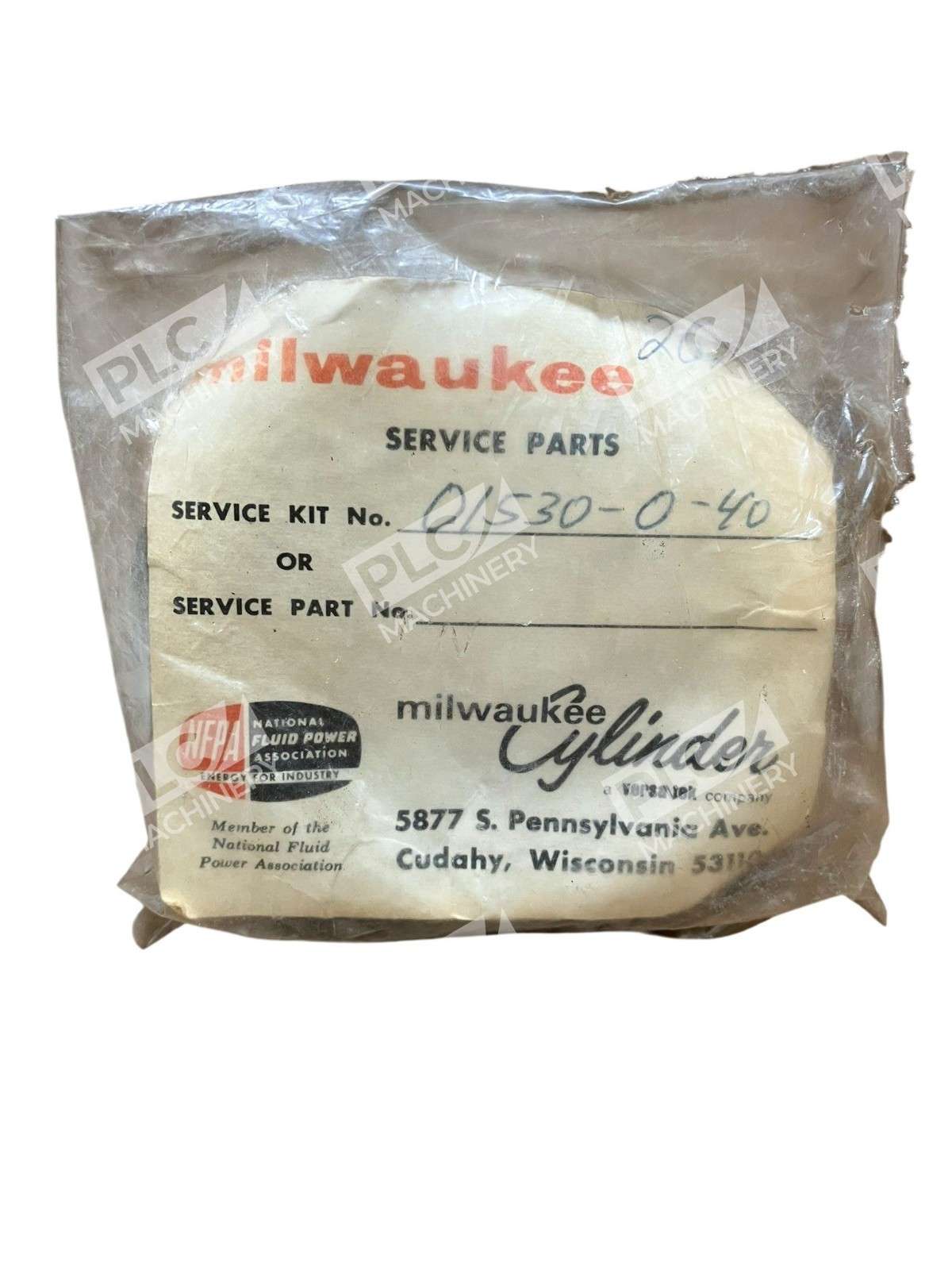 Milwaukee 01530-0-40 - Milwaukee Cylinder 01530-0-40 Hydraulic Pump Rebuild Service