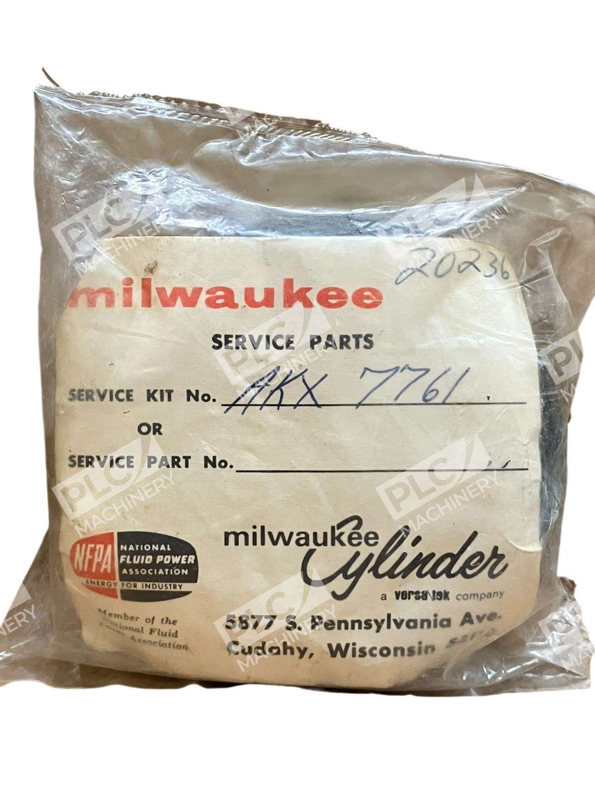 Milwaukee Cylinder AKX 7761 - Milwaukee Cylinder AKX 7761 Hydraulic & Pneumatic Cylinder R