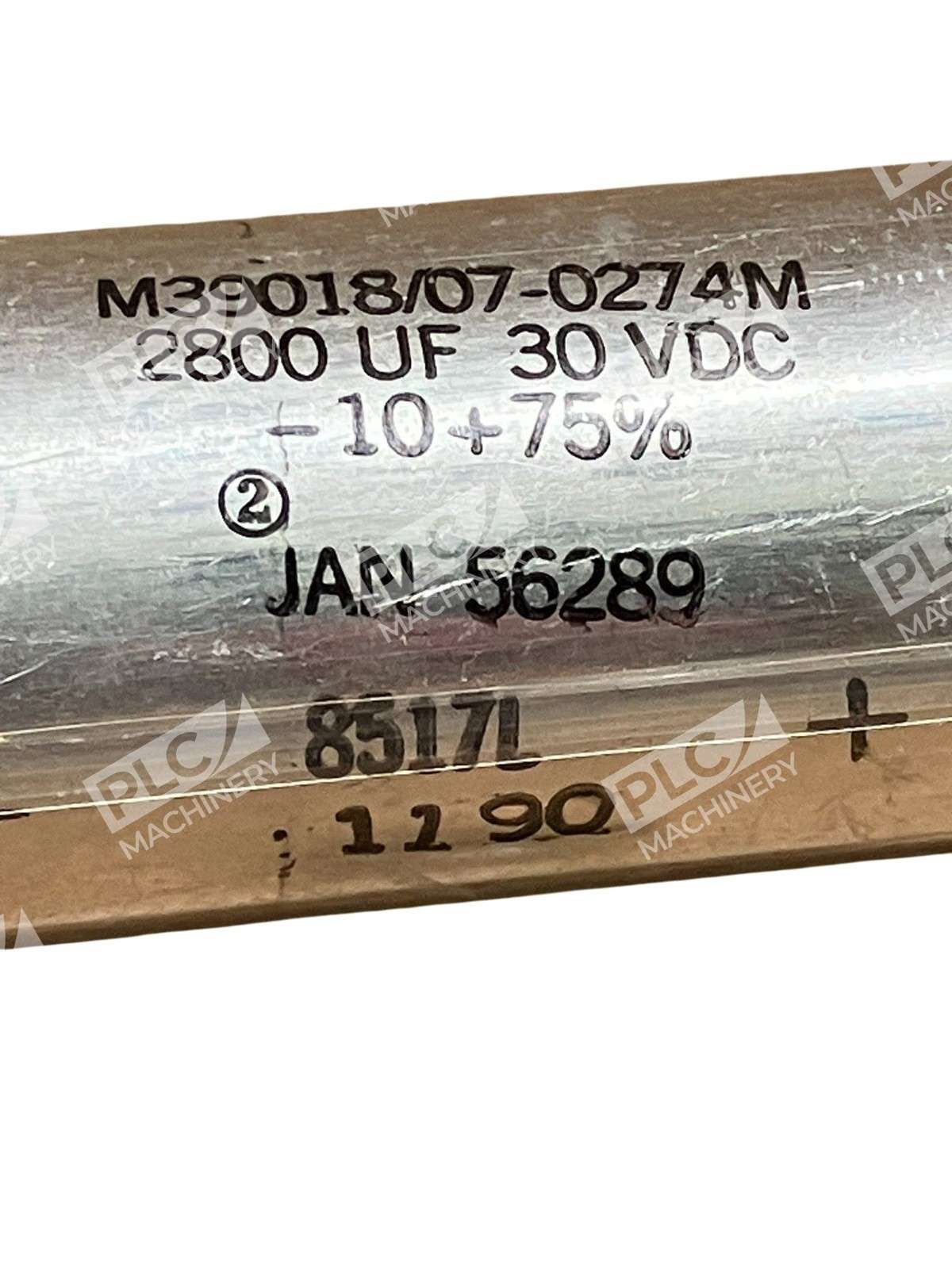 MIL-Spec M39018/07-0274M Aluminum Electrolytic Capacitor 2800µF 30V 8517L - Image 3