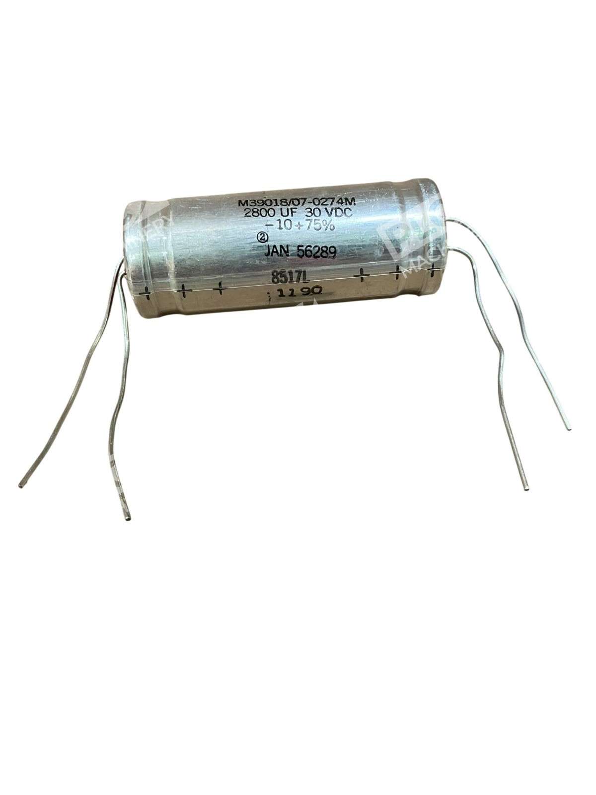 Unbranded M39018/07-0274M - MIL-Spec M39018/07-0274M Aluminum Electrolytic Capacitor 280