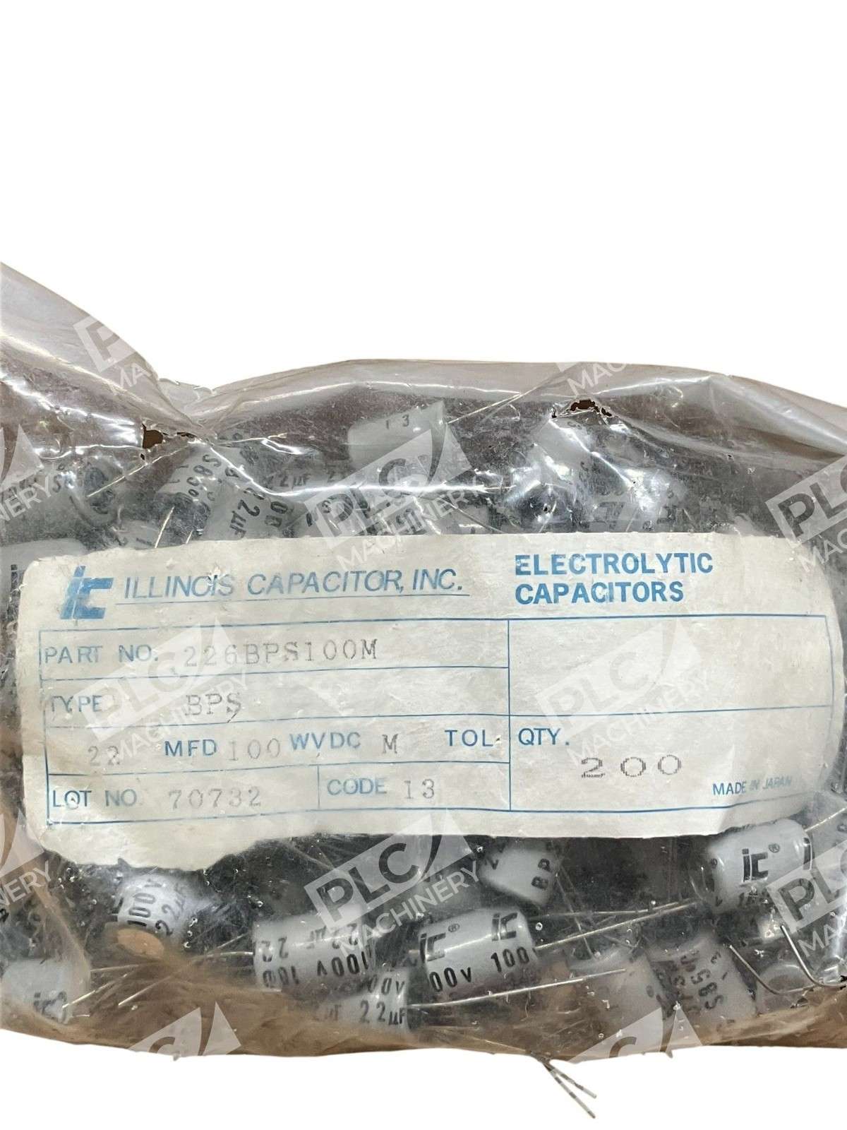 Illinois 226BPS100M 22µF 100V Bi-Polar Electrolytic Capacitor One Pack of 200 - Image 3