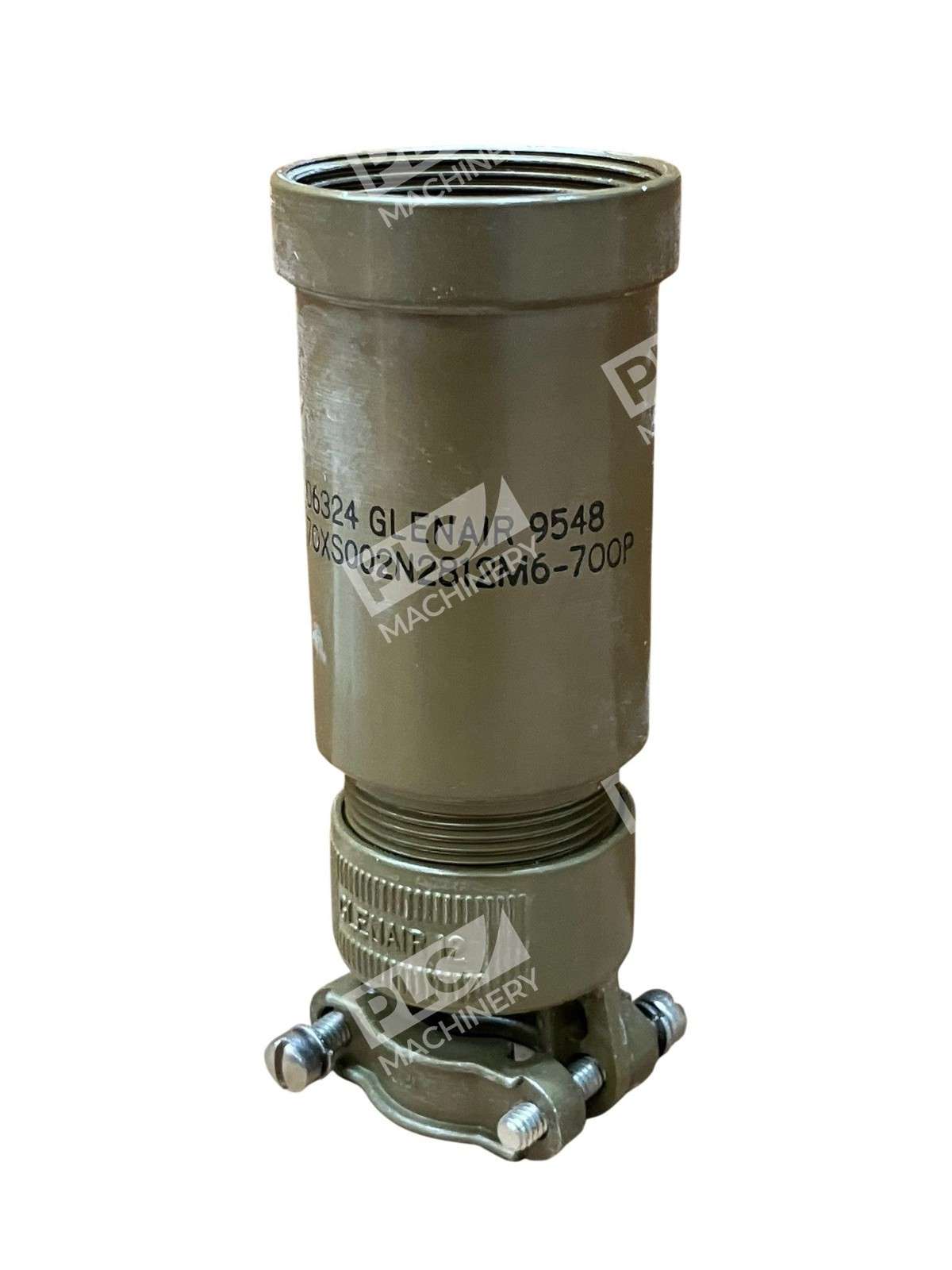 Glenair 370XS002N2812M6-700P Backshell w/ Clamp Circular Connector 06324/9548 - Image 3