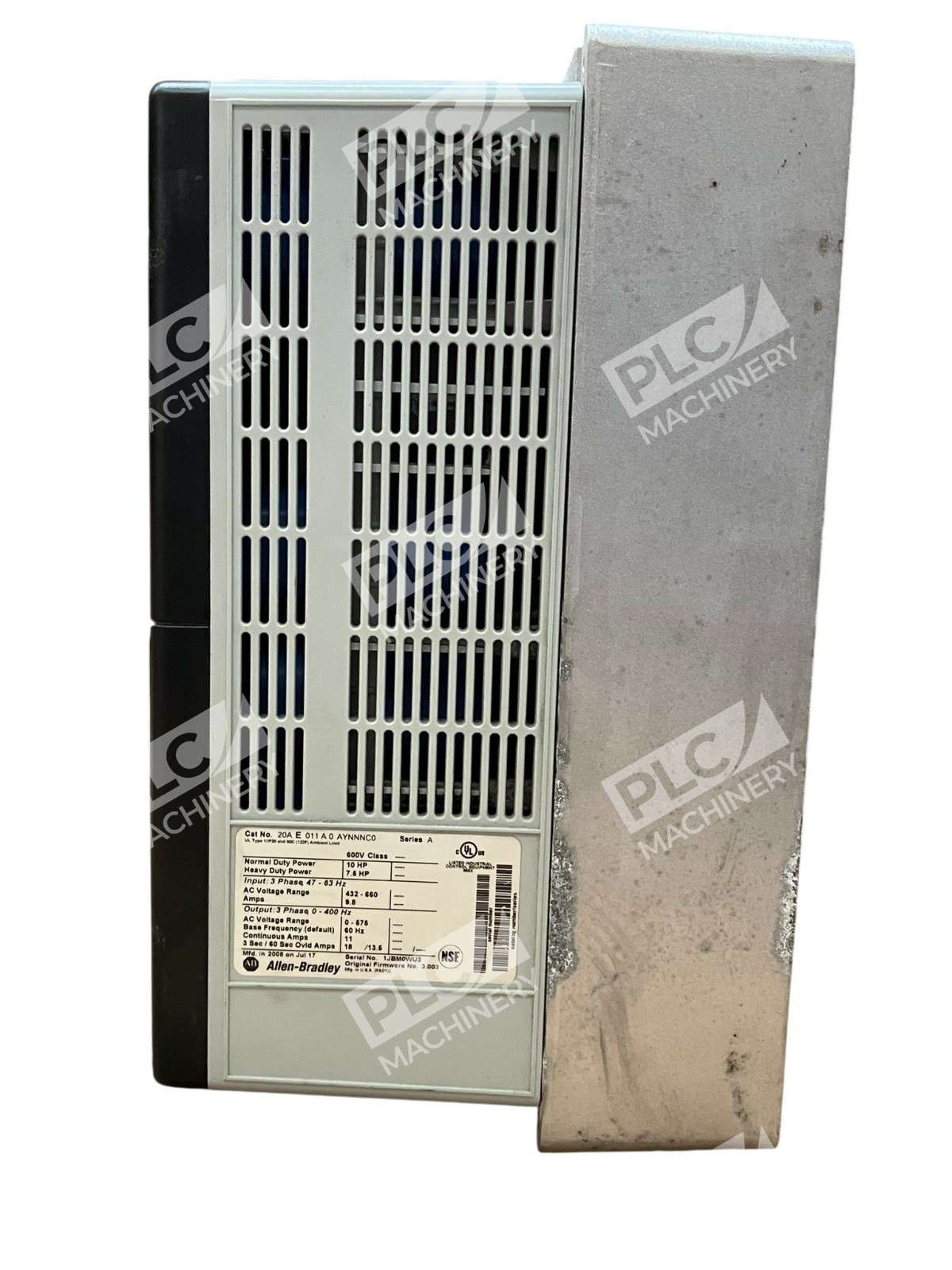 Allen-Bradley PowerFlex 70 VFD 20AE011A0AYNNNCO 600V 3-Phase 10HP 11A AC Drive - Image 3