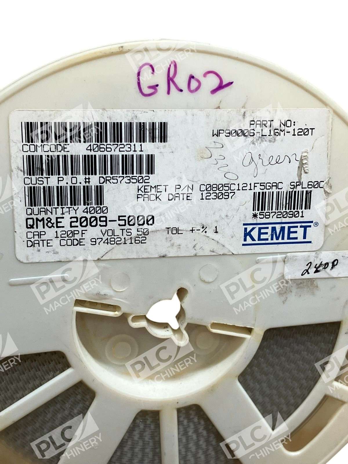 KEMET C0805C121F5GAC95877806 SMD Ceramic Capacitor 120pF 50V - Image 3