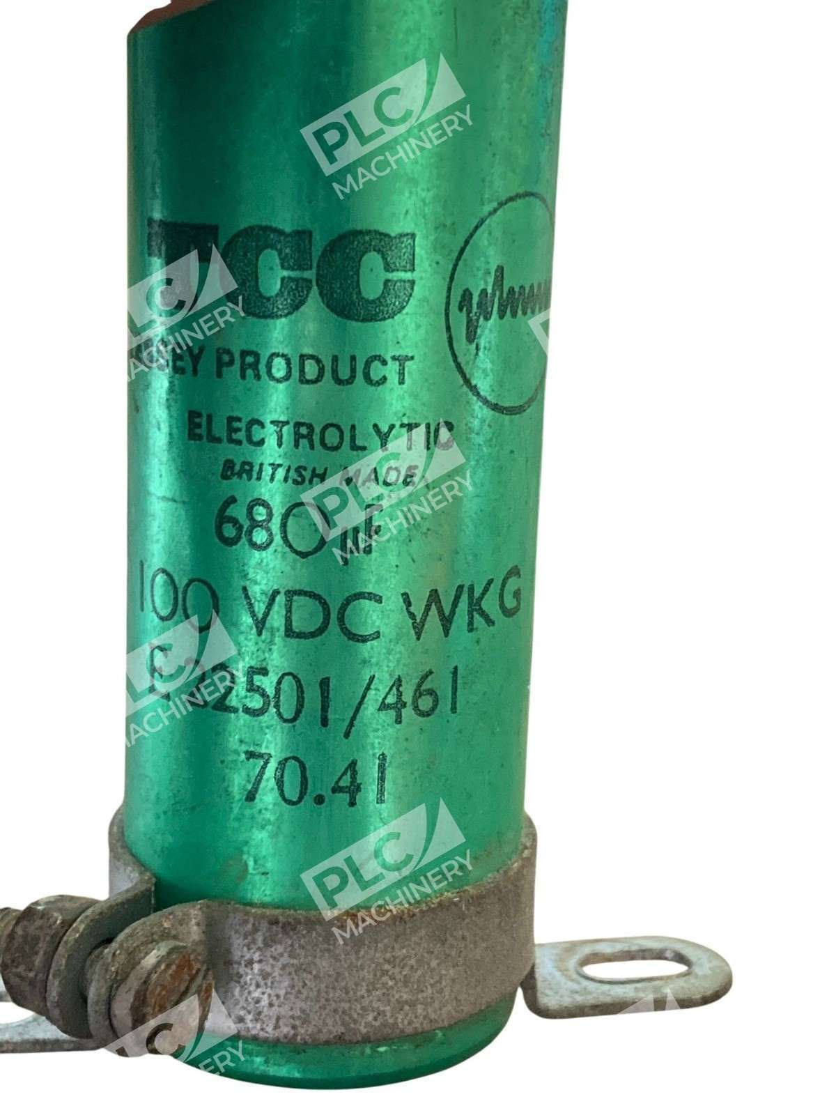TCC Plessey E 22501/461 Electrolytic Capacitor 680 µF 100 VDC - Image 6