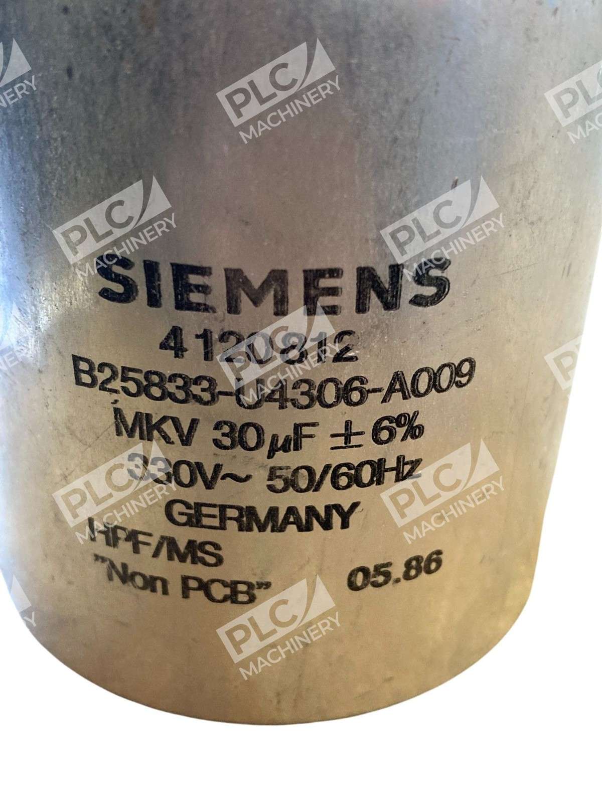 Siemens B25833-U4306-A009 MKV Capacitor 30uF 330V 50/60Hz - Image 6