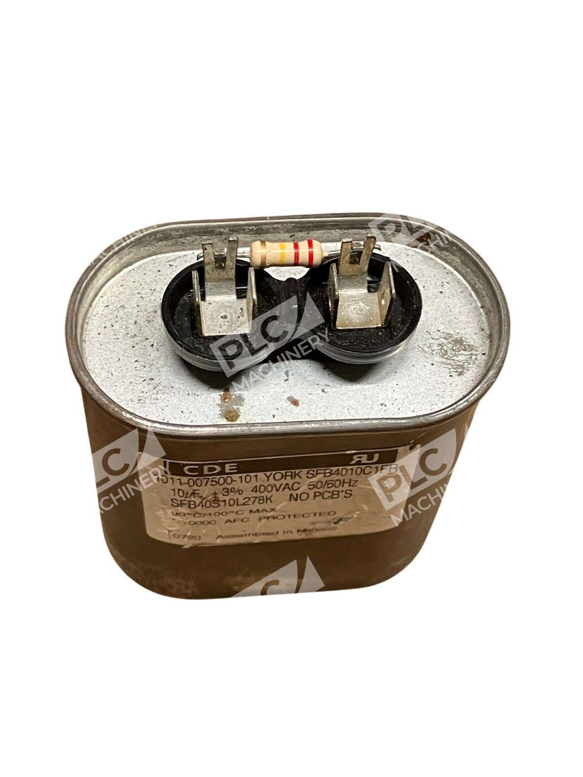 Cornell Dubilier Electronics SFB40S10L278K Run Capacitor 1011-007500-101 10�F - Image 3