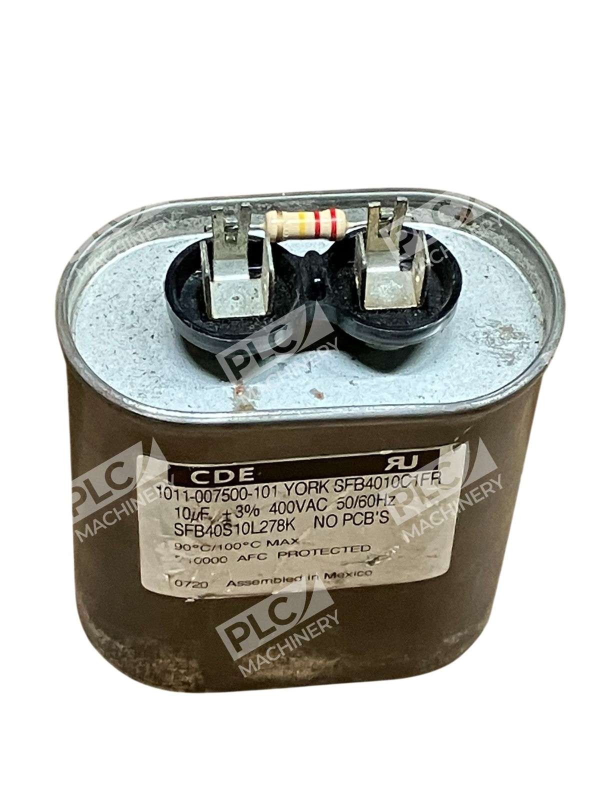 Cornell Dubilier Electronics SFB40S10L278K Run Capacitor 1011-007500-101 10�F - Image 4