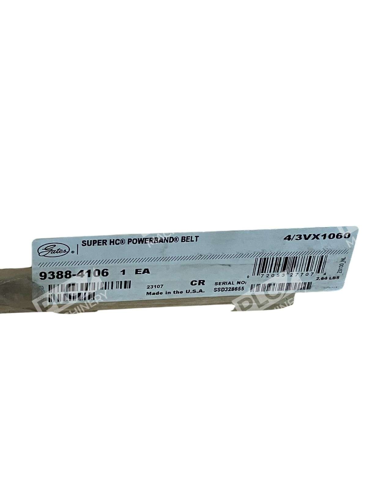 Gates 4/3VX1060 Super HC Molded Notch PowerBand V-Belt 9388-4106 - Image 4