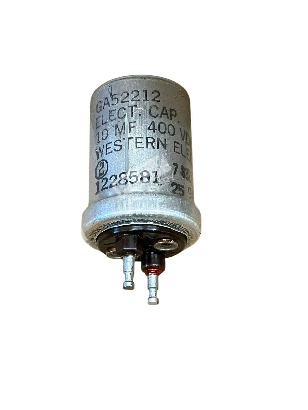 Western Electric GA52212 Electrolytic Capacitor 10MF 400VDC - Image 3