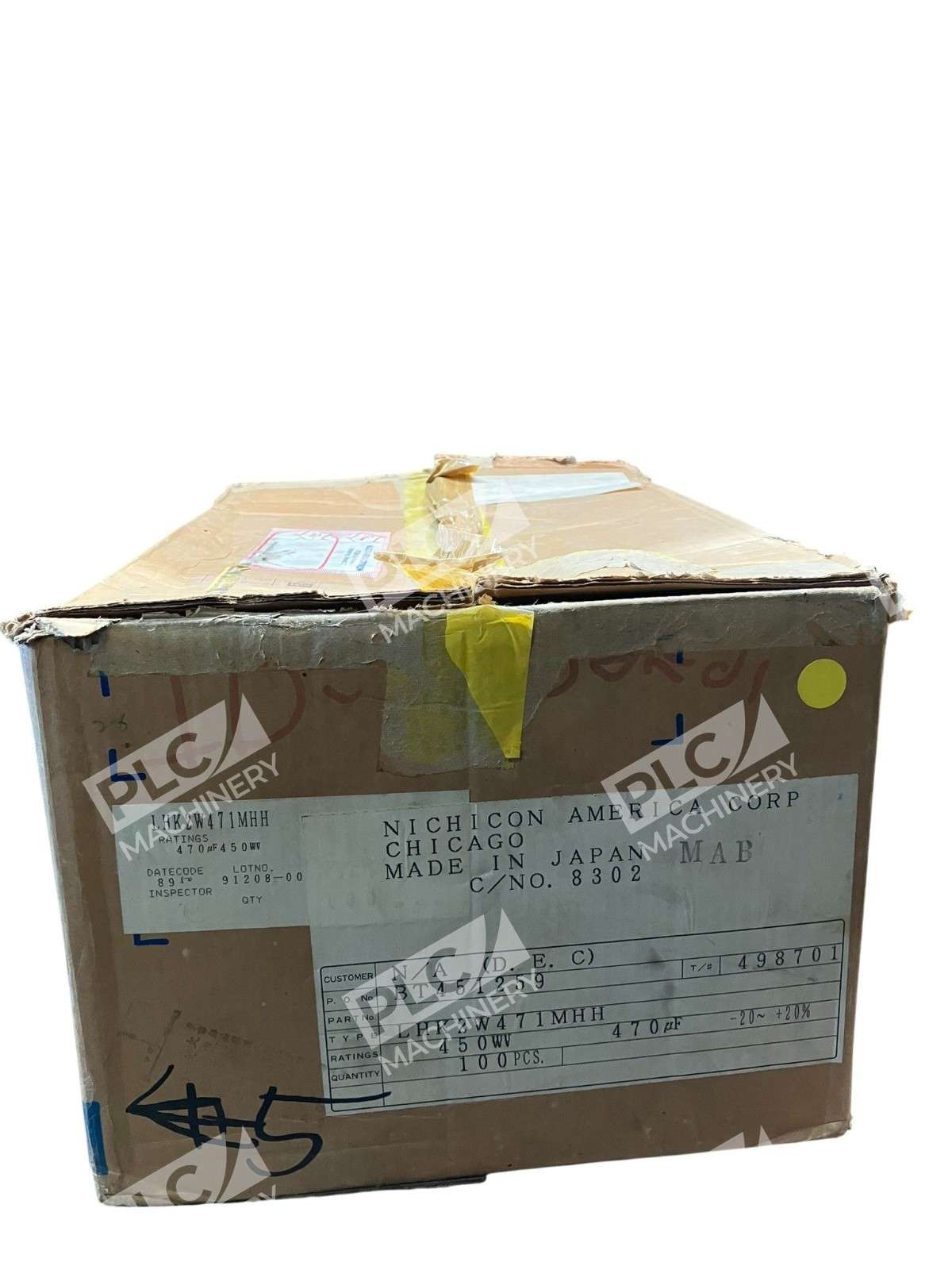 Nichicon LHK2W471MHH Electrolytic Capacitor 470 µF 450 WV Black One Box of 50 - Image 6