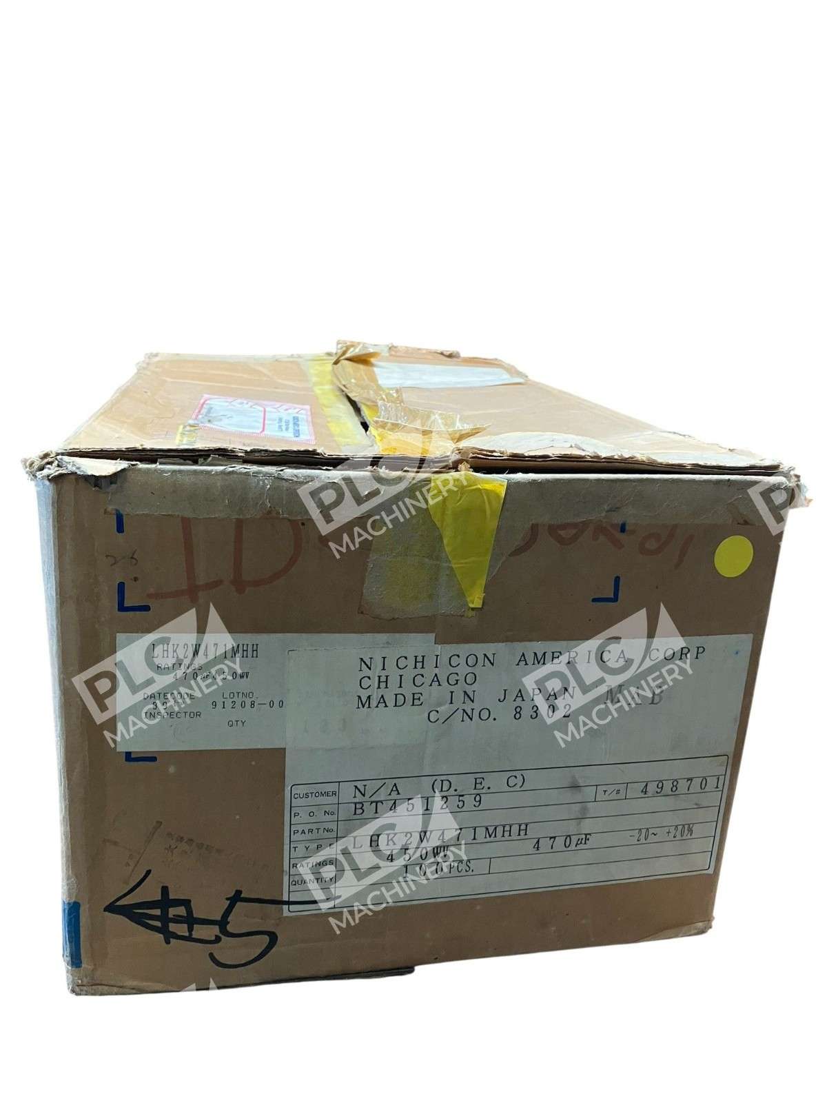 Nichicon LHK2W471MHH Electrolytic Capacitor 470 µF 450 WV Black One Box of 50 - Image 7