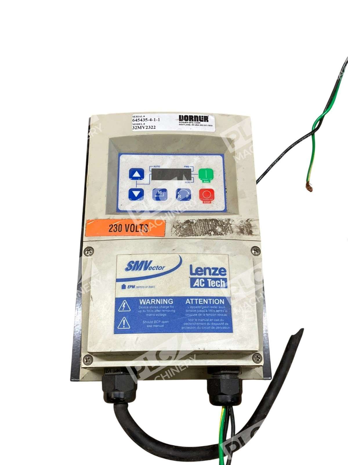 Dorner 32MV2322 Industrial & Sanitary Speed VFD Controller 230 VAC 3 Phase 60 Hz - Image 13