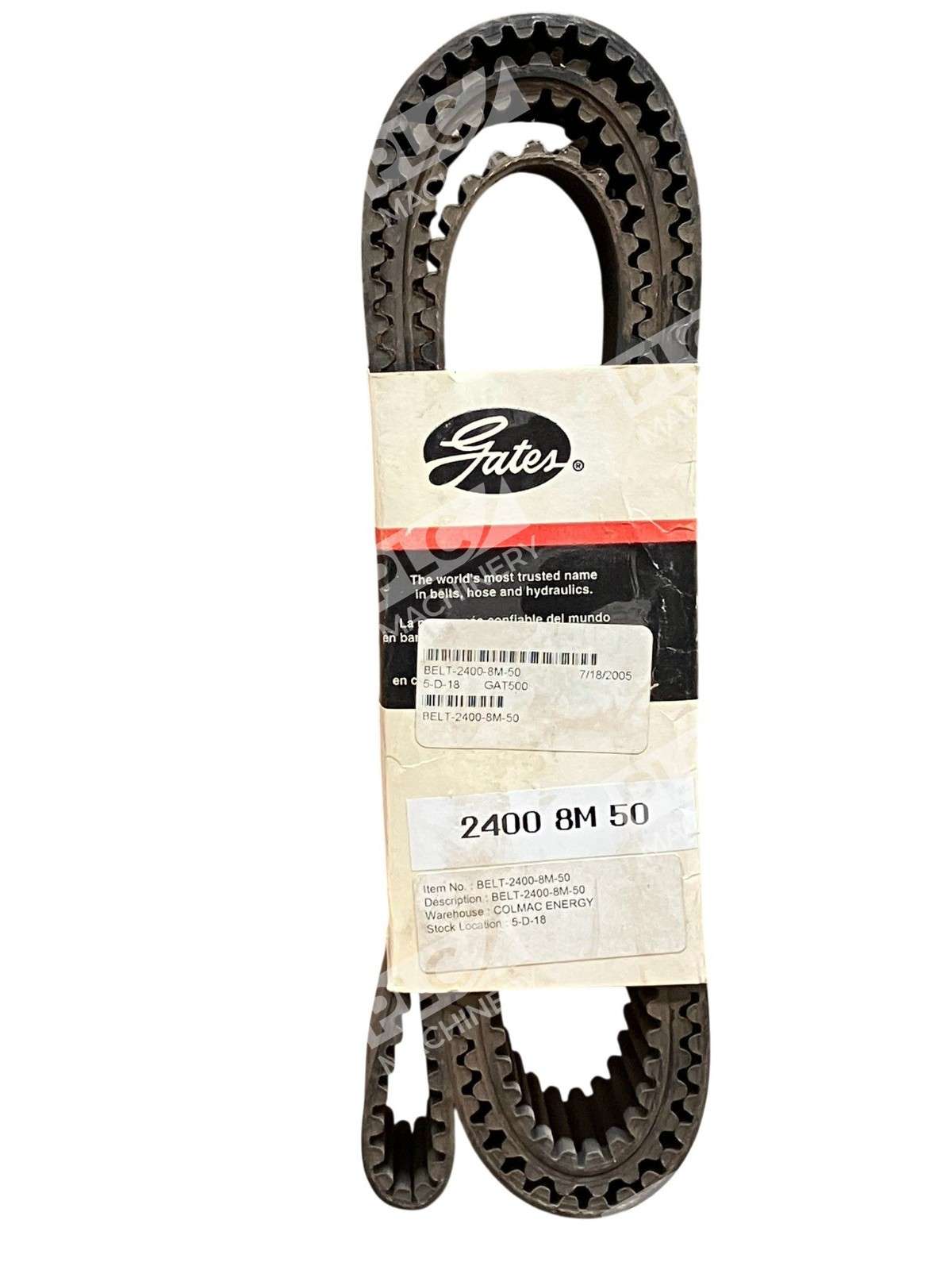Gates 2400-8M-50 PowerGrip HTD Metric Timing Heavy-Duty Belt - Image 3