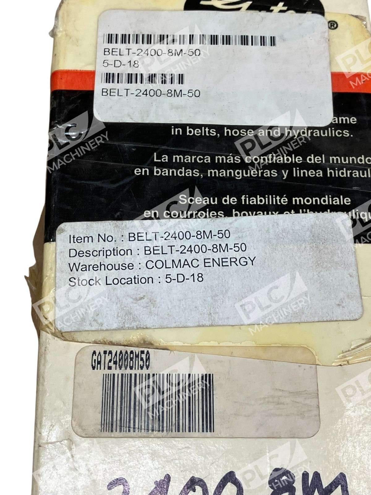 Gates 2400-8M PowerGrip Synchronous HTD Metric Timing Belt - Image 5
