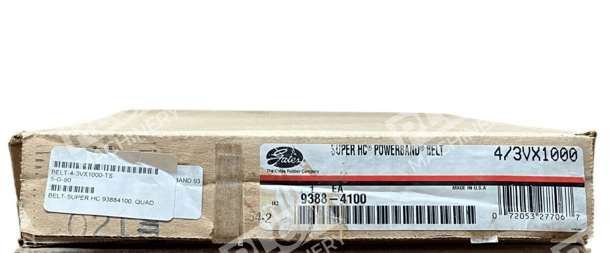 Gates 4/3VX1000 - Gates 4/3VX1000 Super HC PowerBand Vextra Belt 9388-4100