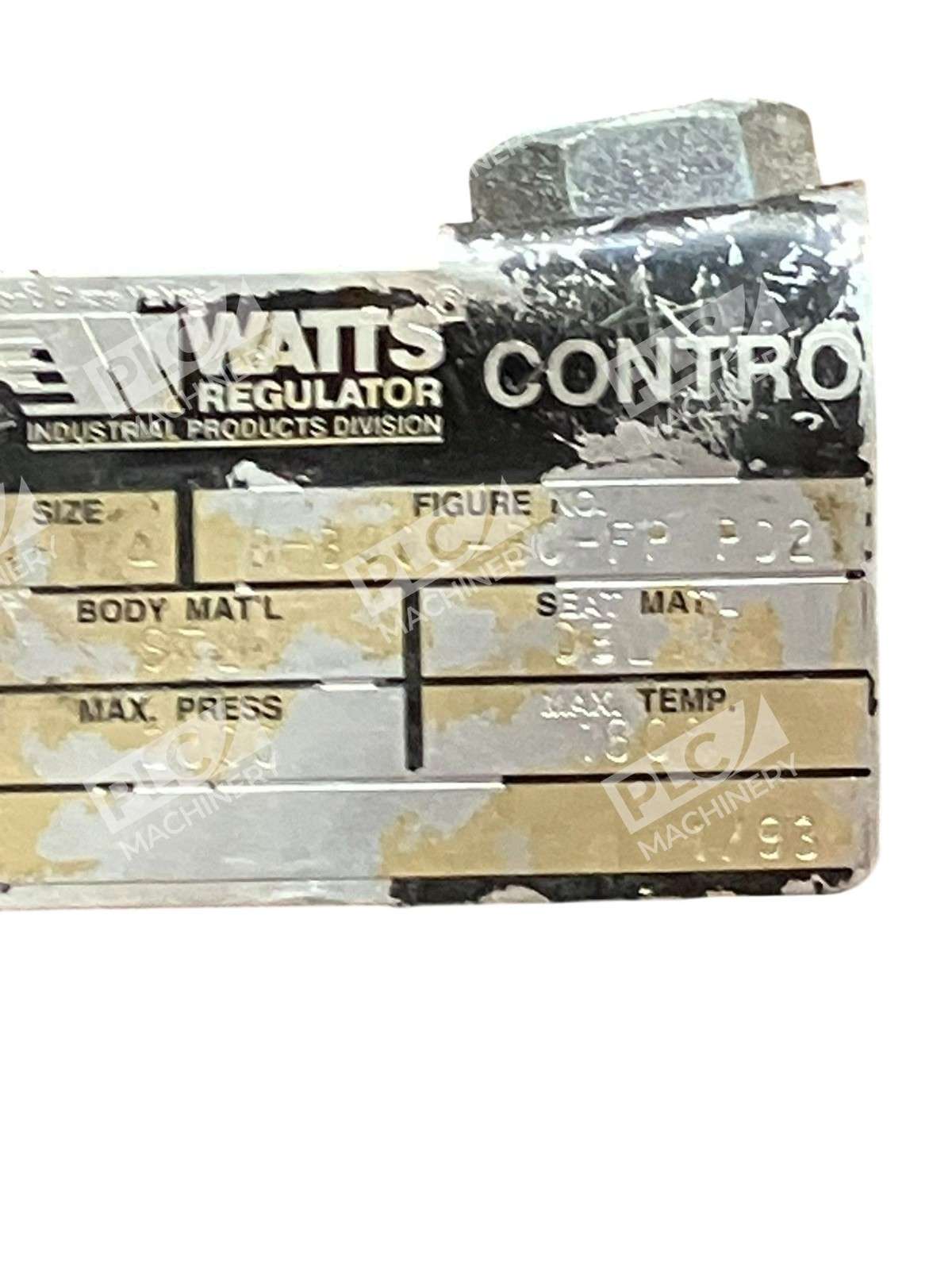 Watts Regulator B-3000-BC-FP-PD2 Valve Control - Image 10