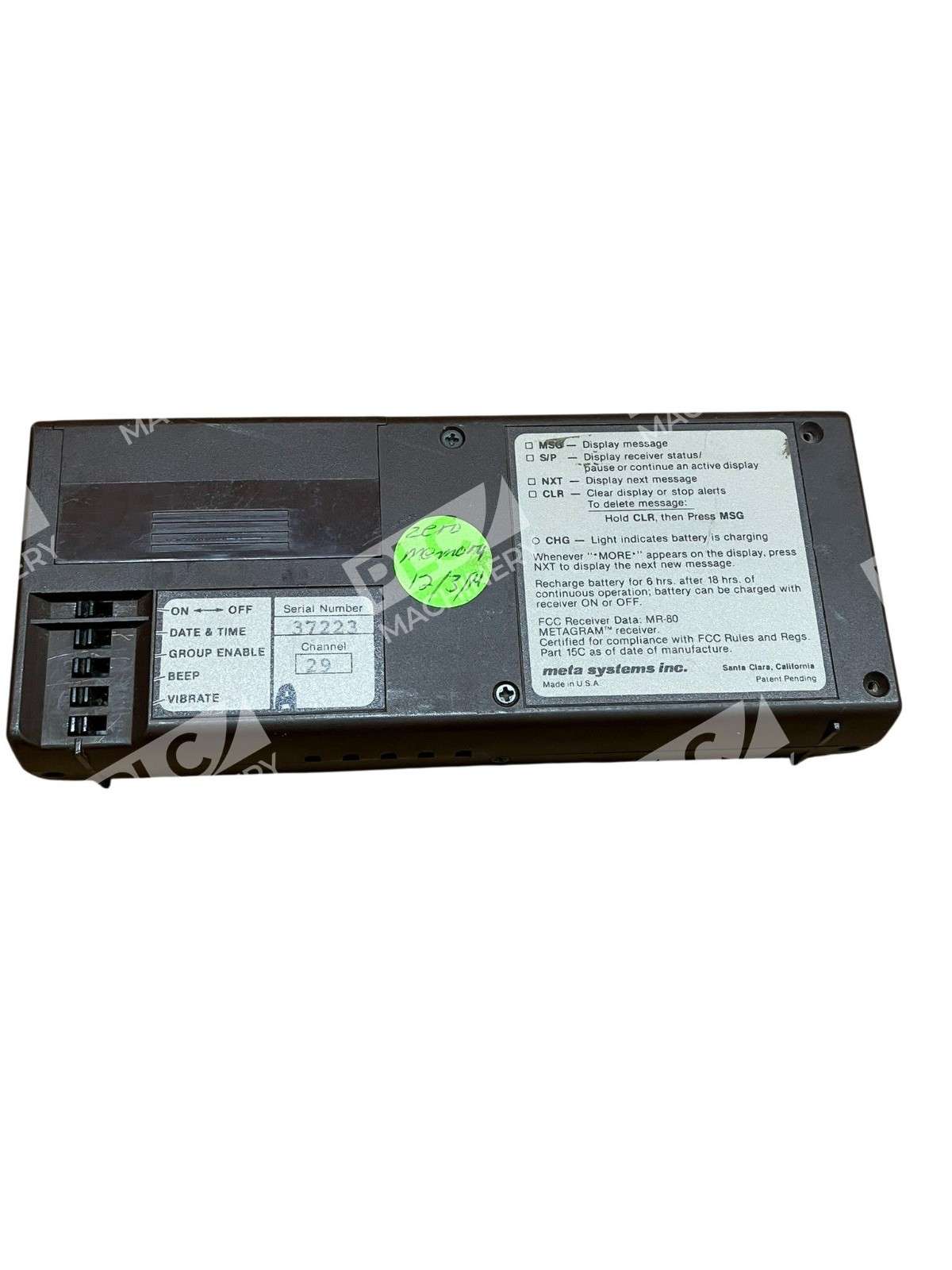 MR-80 - Meta Systems - Metagram Receiver - Image 6