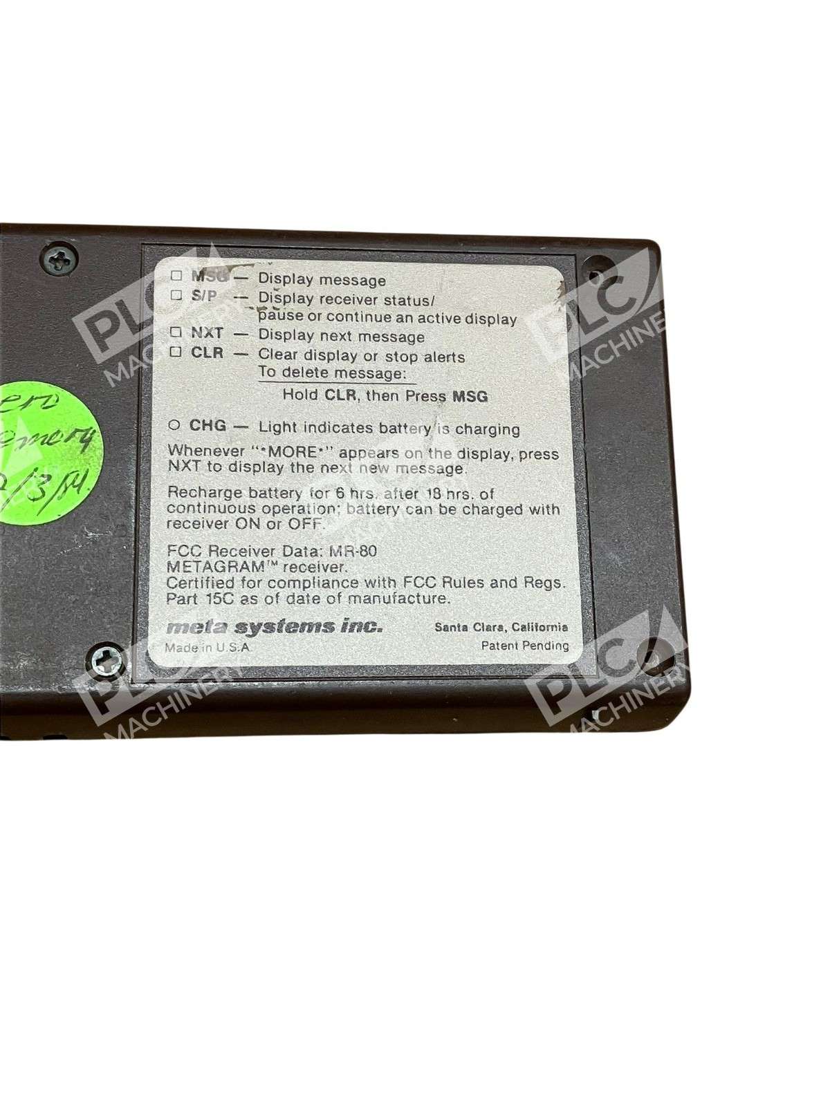 MR-80 - Meta Systems - Metagram Receiver - Image 4