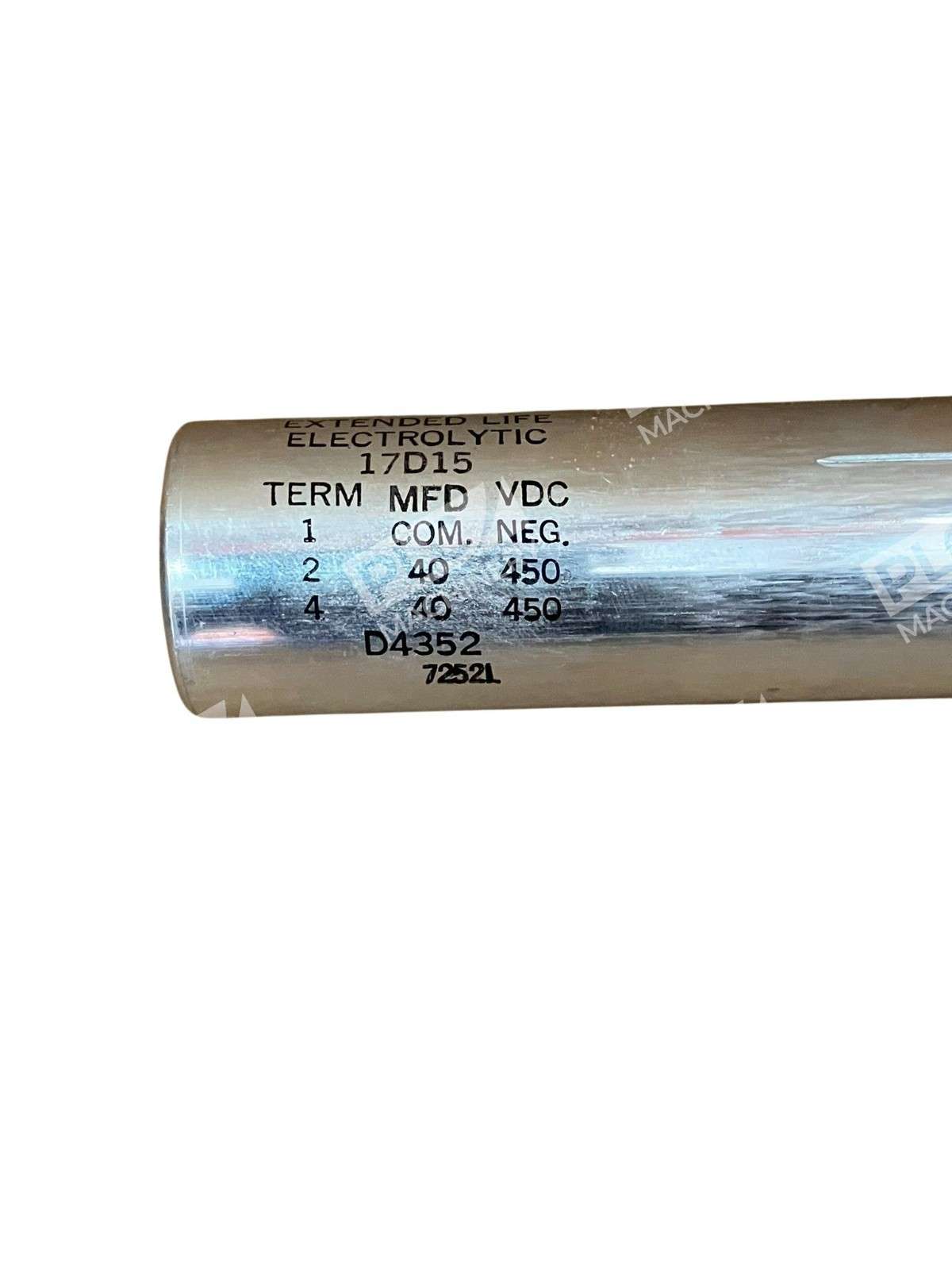 Sprague 17D15 Extended Life Electrolytic Capacitor 40 µF 450 VDC - Image 9