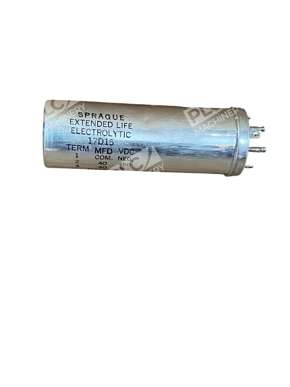 Sprague 17D15 Extended Life Electrolytic Capacitor 40 µF 450 VDC - Image 3