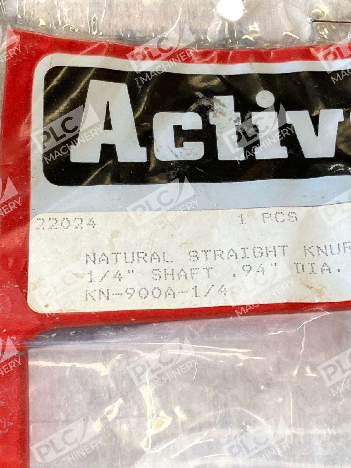 Active KN-900A-1/4 Natural Straight Knurl Knob 1/4" Shaft 94" Dia - Image 4