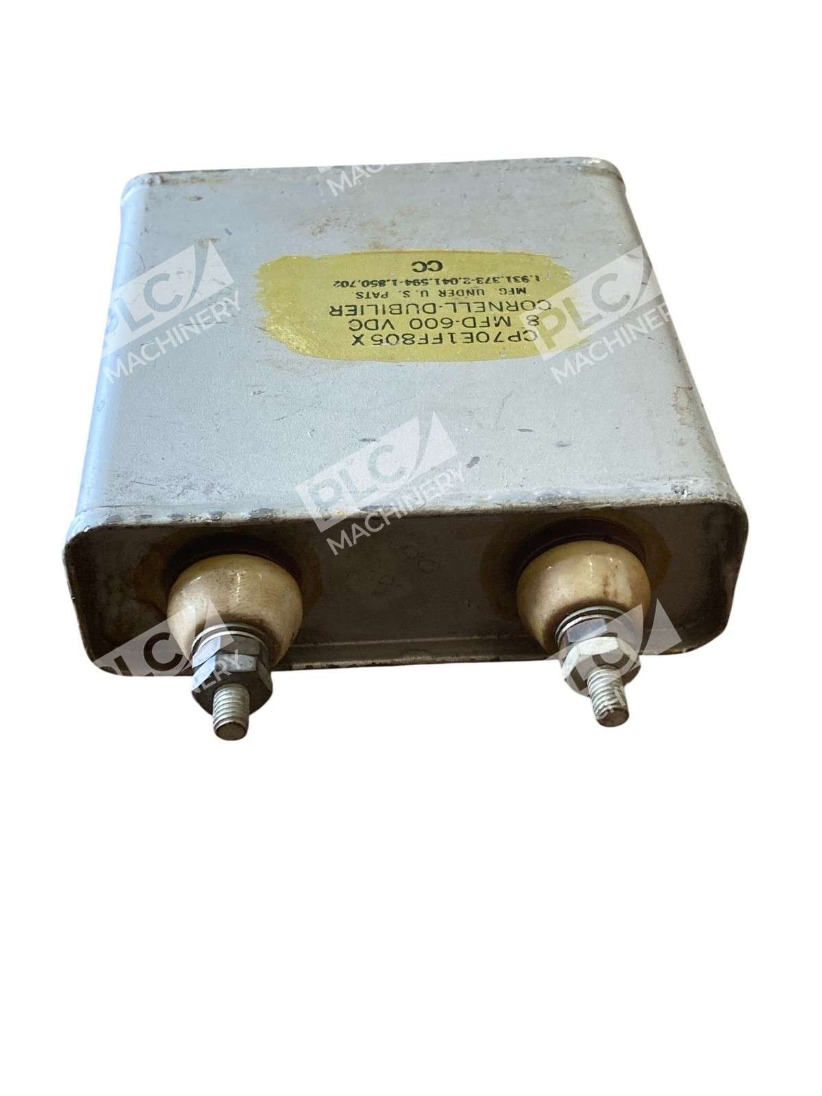 Cornell Dubilier CP70E1FF805X Capacitor 8uF 600VDC Metal Can High Voltage - Image 6