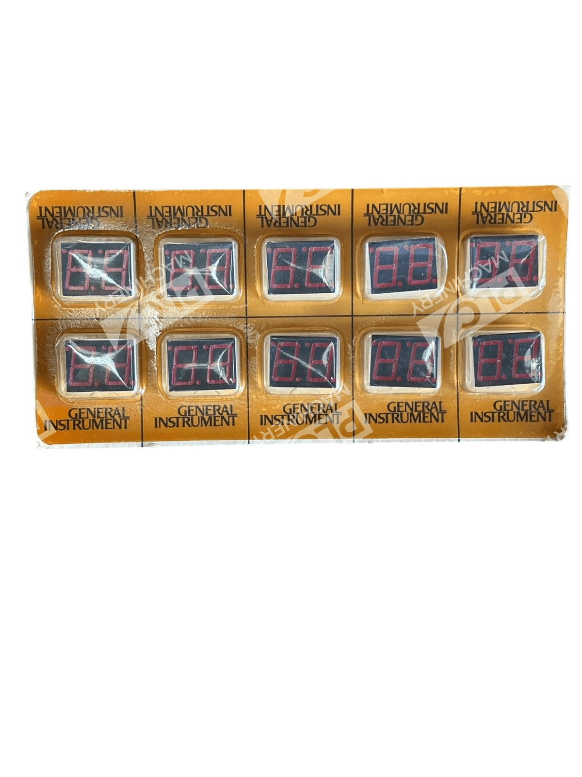 General Instrument MAN6710 004D Red LED 7-Segment Display Pack of 10 - Image 2