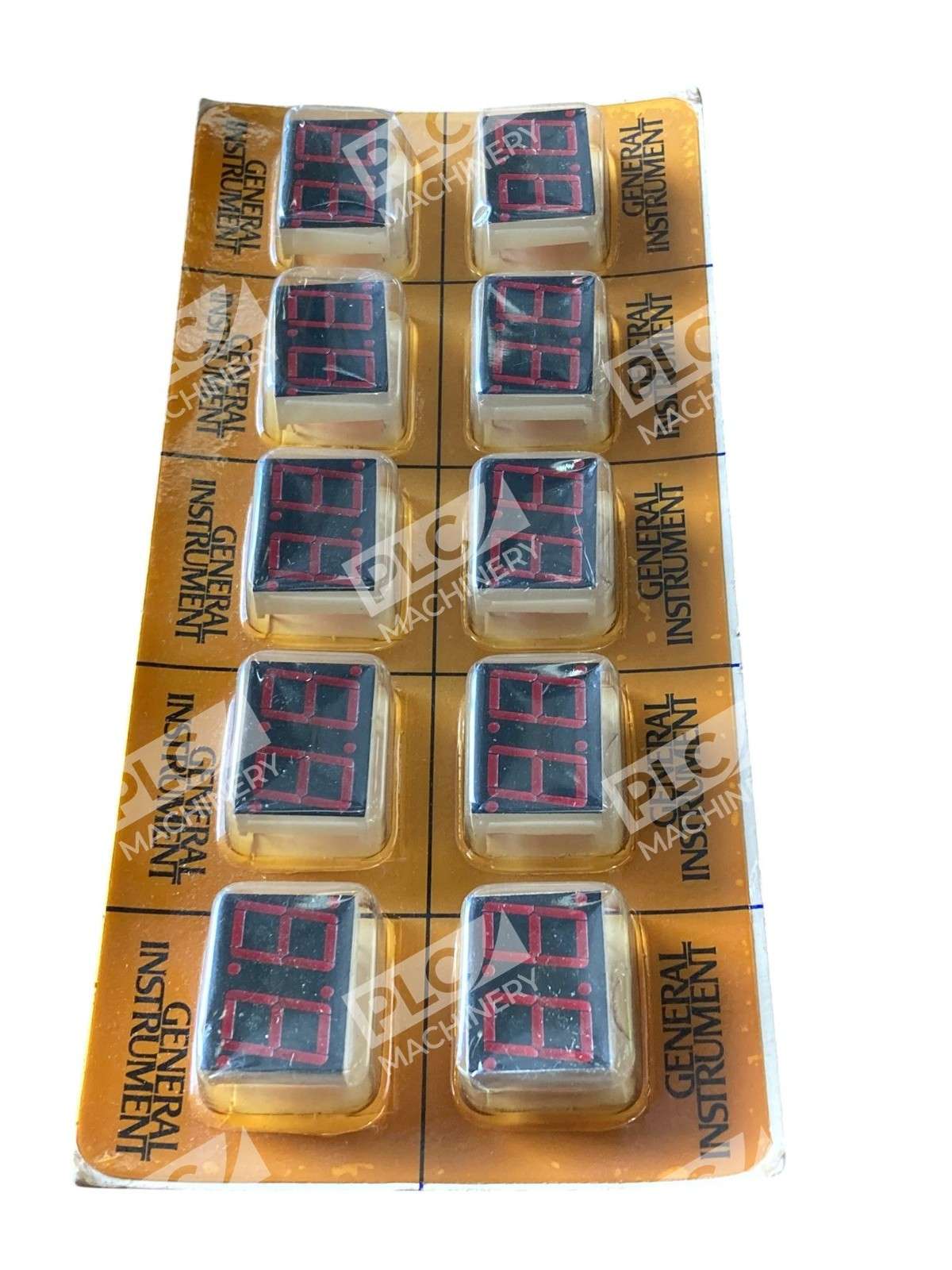 General Instrument MAN6710 004D Red LED 7-Segment Display Pack of 10 - Image 3