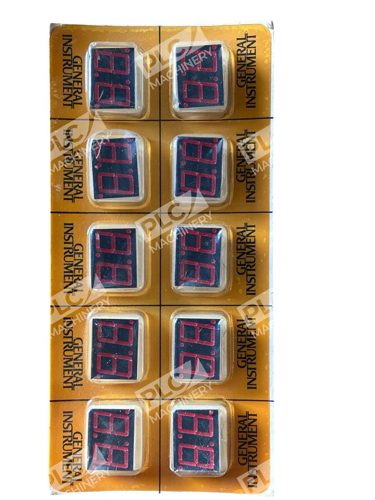General Instrument MAN6710 004D Red LED 7-Segment Display Pack of 10 - Image 4