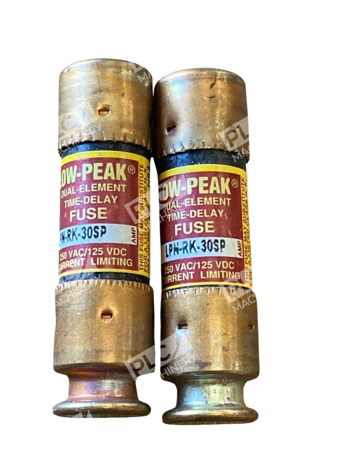 Bussmann Low-Peak LPN-RK-30SP 30A 250V Time-Delay Dual-Element Fuse Lots of 2 - Image 2