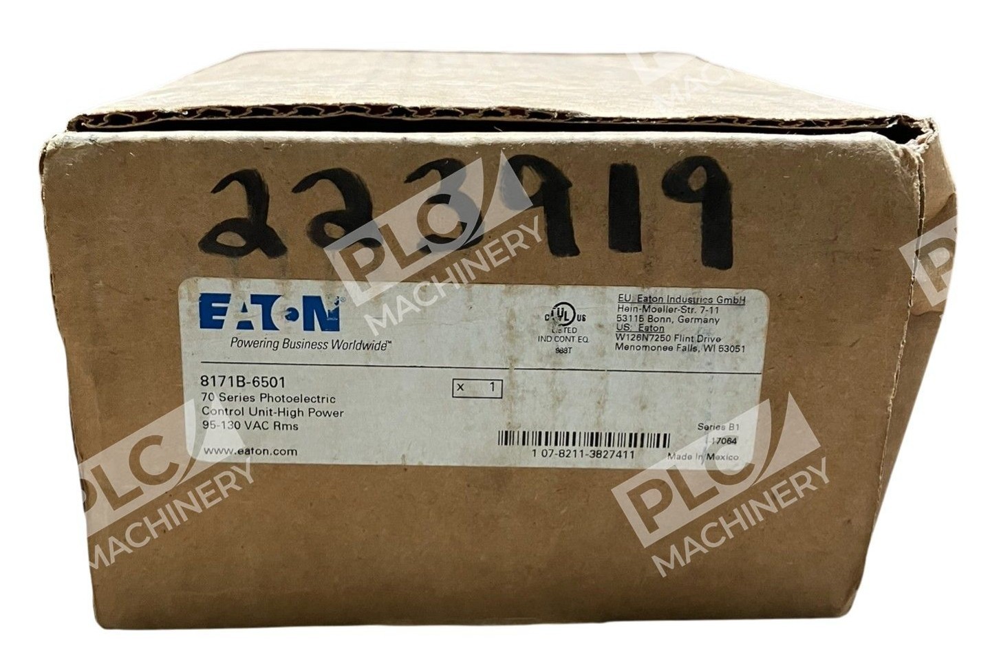Eaton 95-130VAC Rms High Power Control Unit 8171B-6501 - Image 2