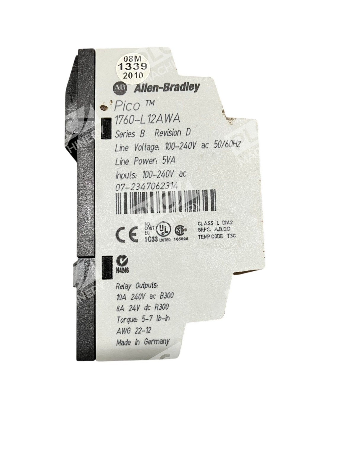 Allen Bradley 1760-L12AWA Pico TM Relay /B Rev D Rockwell Automation - Image 3