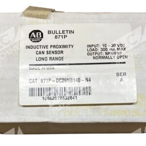 Allen Bradley 871P-DC29NB140-N4 - Allen Bradley AB Inductive Proximity Can Sensor Long Range 8