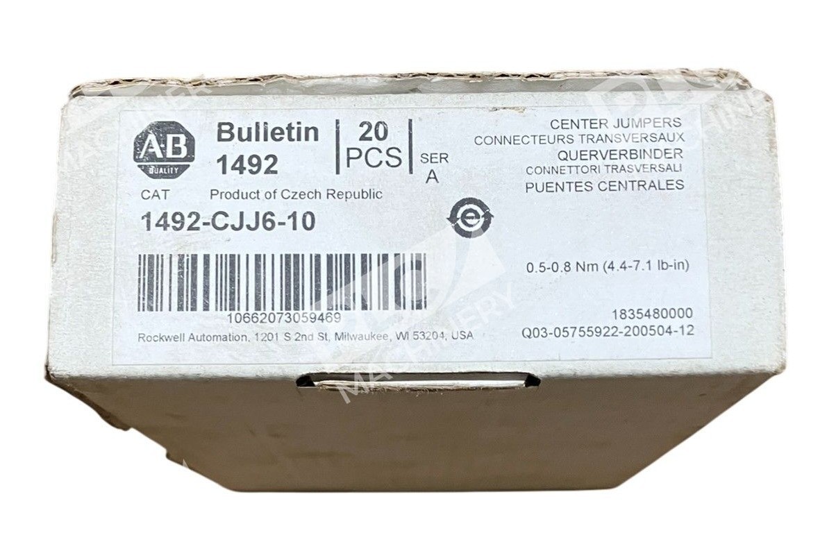 Allen Bradley AB Center Jumper 1492-CJJ6-10 /A (Box of 20) - Image 2