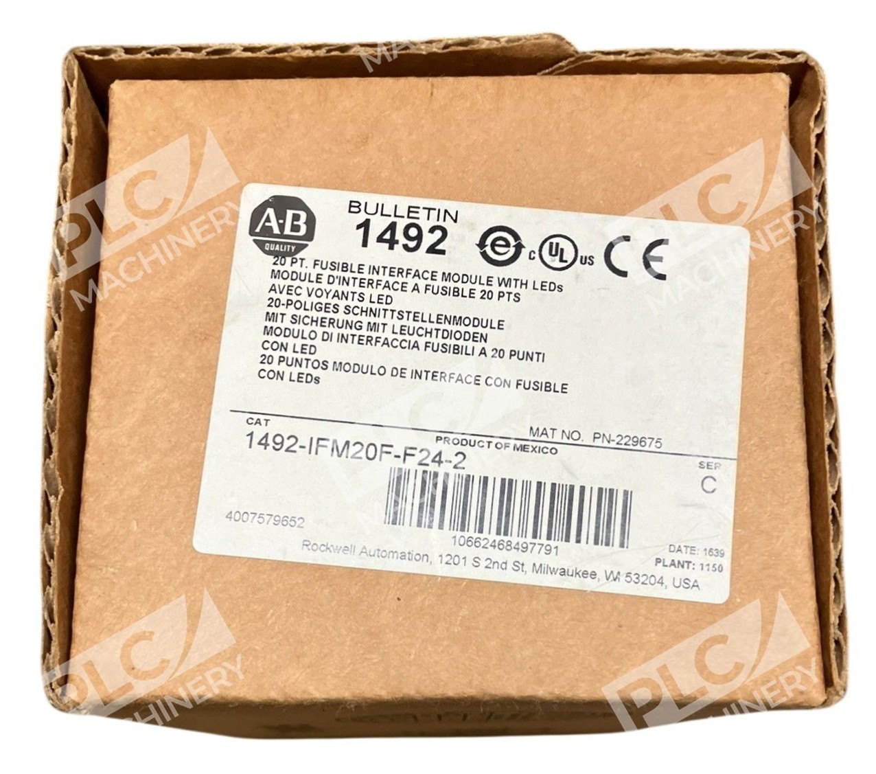 Allen Bradley AB 1492 20Pt Fusible Interface With LEDs 1492-IFM20F-F24-2 /C - Image 2
